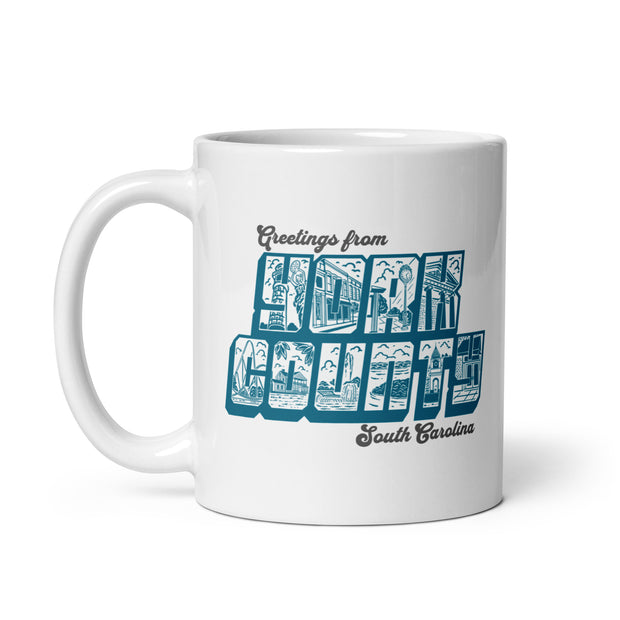 York County Post Card Mug